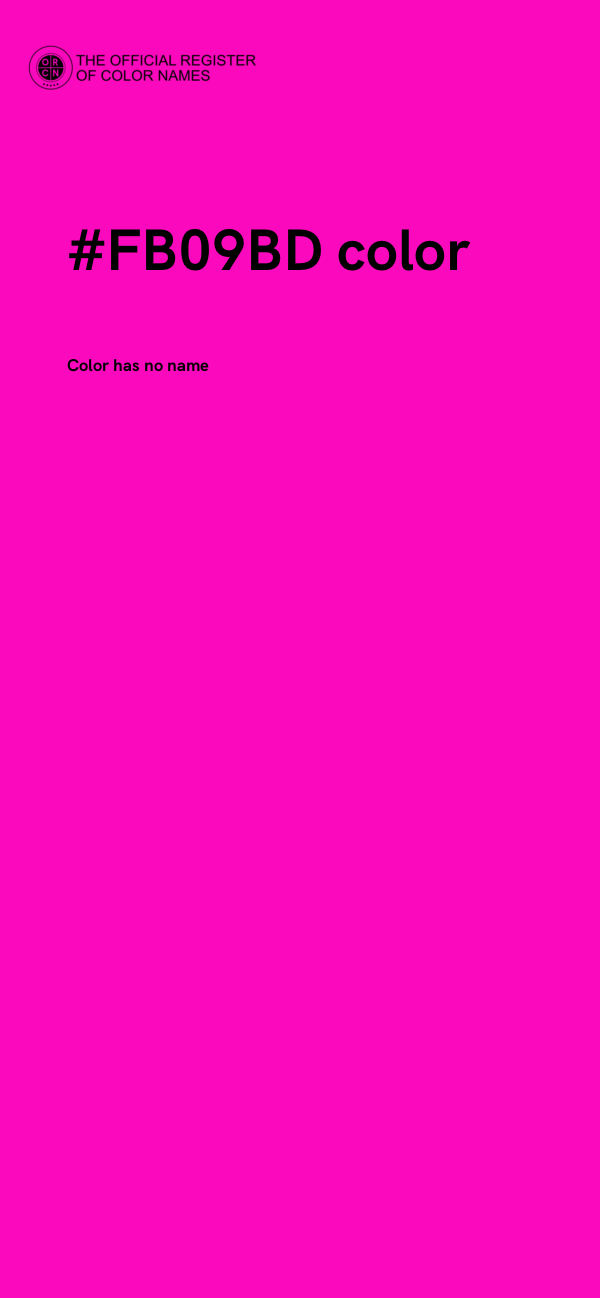 #FB09BD color image