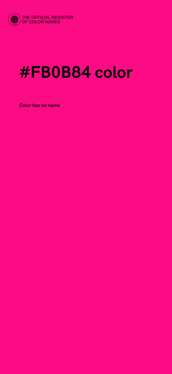 #FB0B84 color image