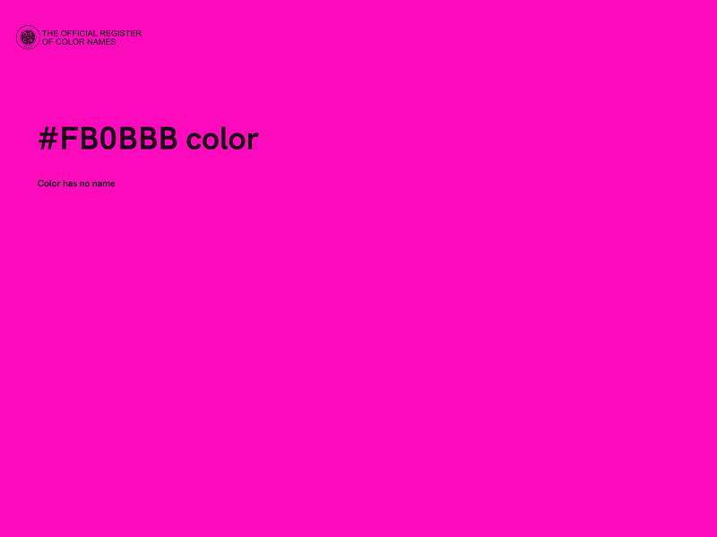 #FB0BBB color image