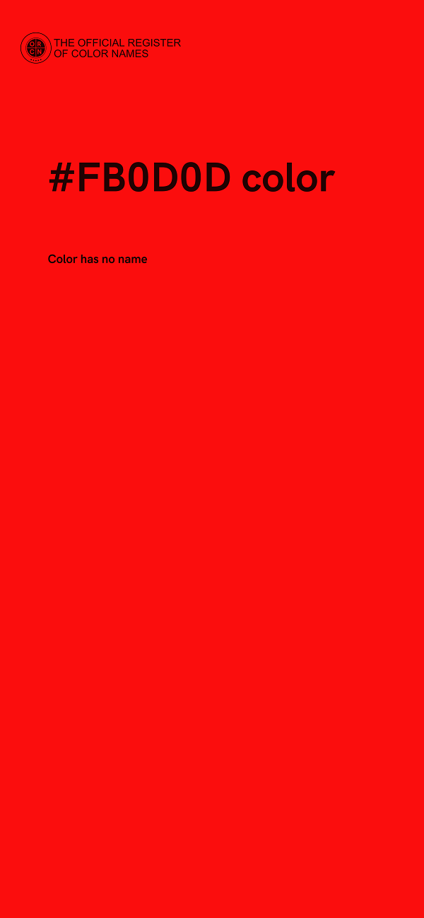#FB0D0D color image