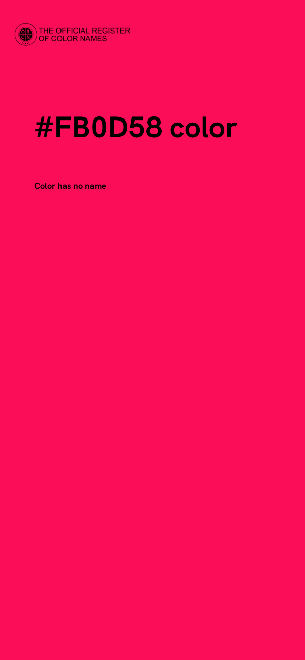 #FB0D58 color image