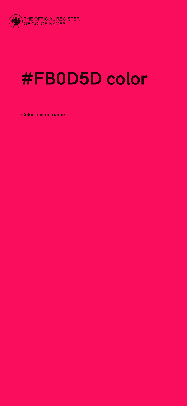 #FB0D5D color image