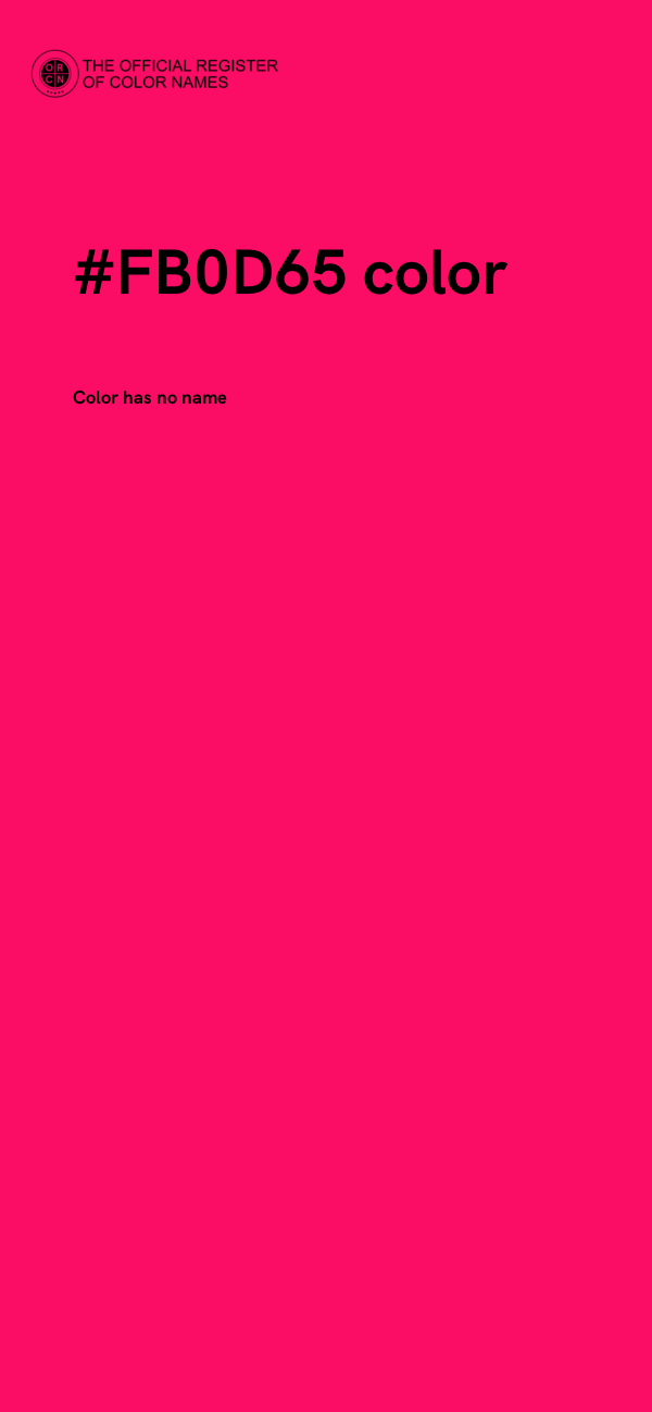 #FB0D65 color image