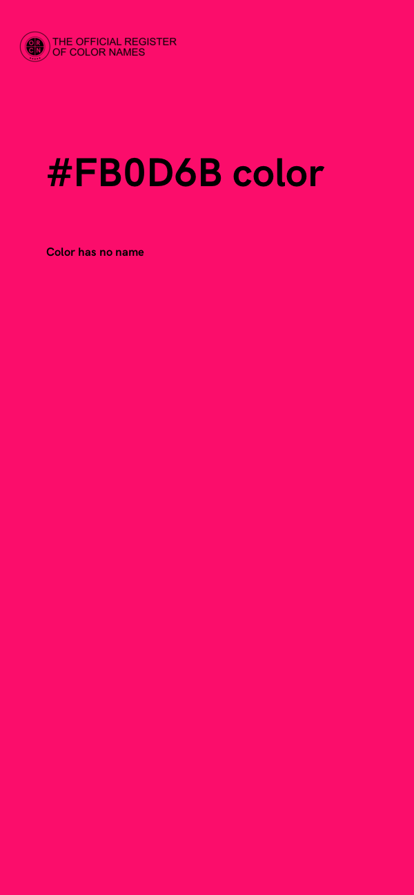 #FB0D6B color image