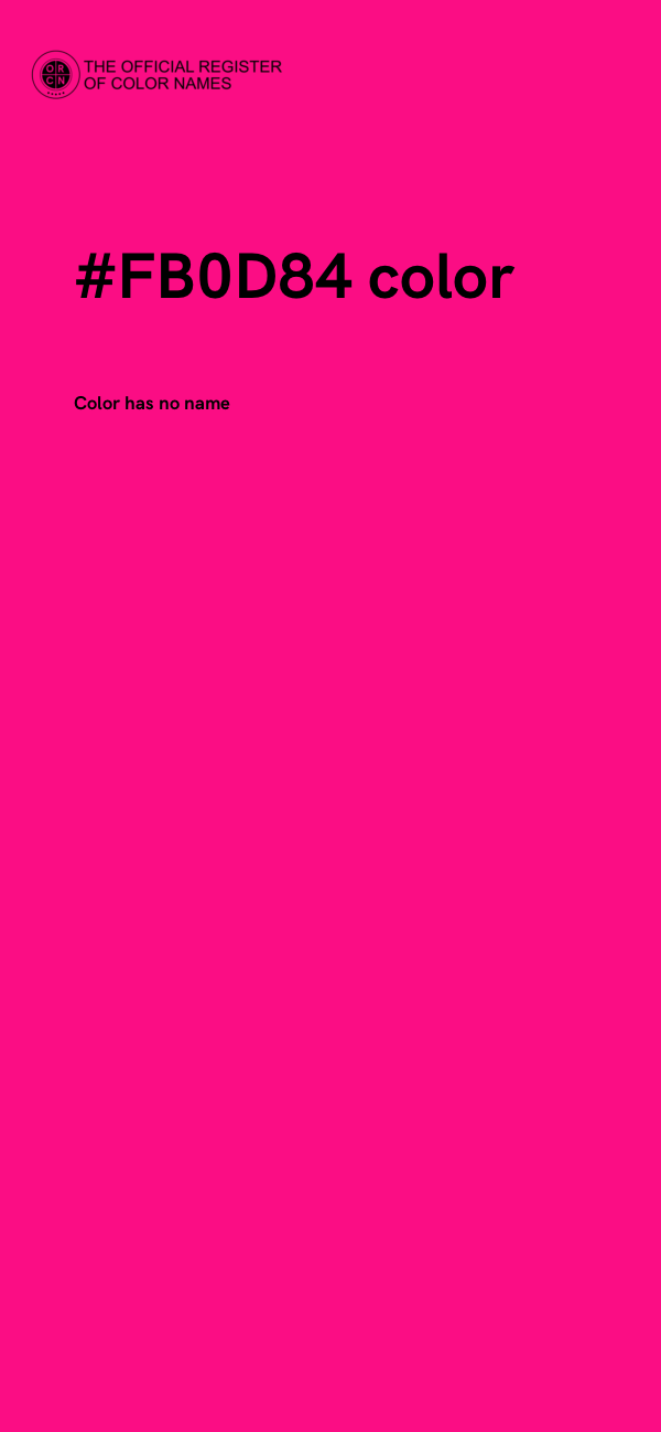 #FB0D84 color image