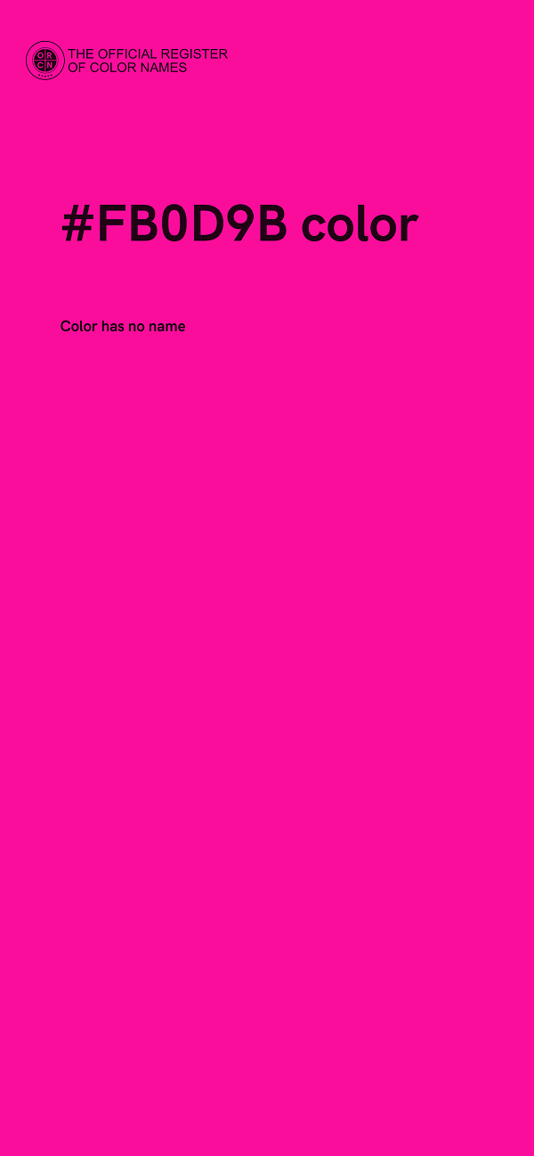 #FB0D9B color image
