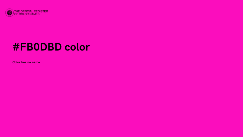 #FB0DBD color image