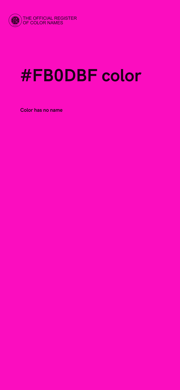 #FB0DBF color image