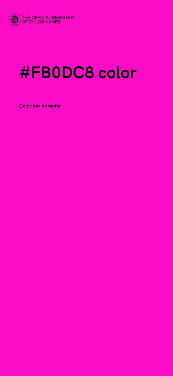 #FB0DC8 color image
