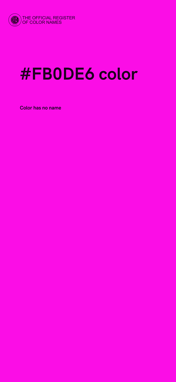 #FB0DE6 color image