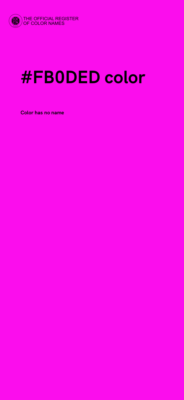 #FB0DED color image