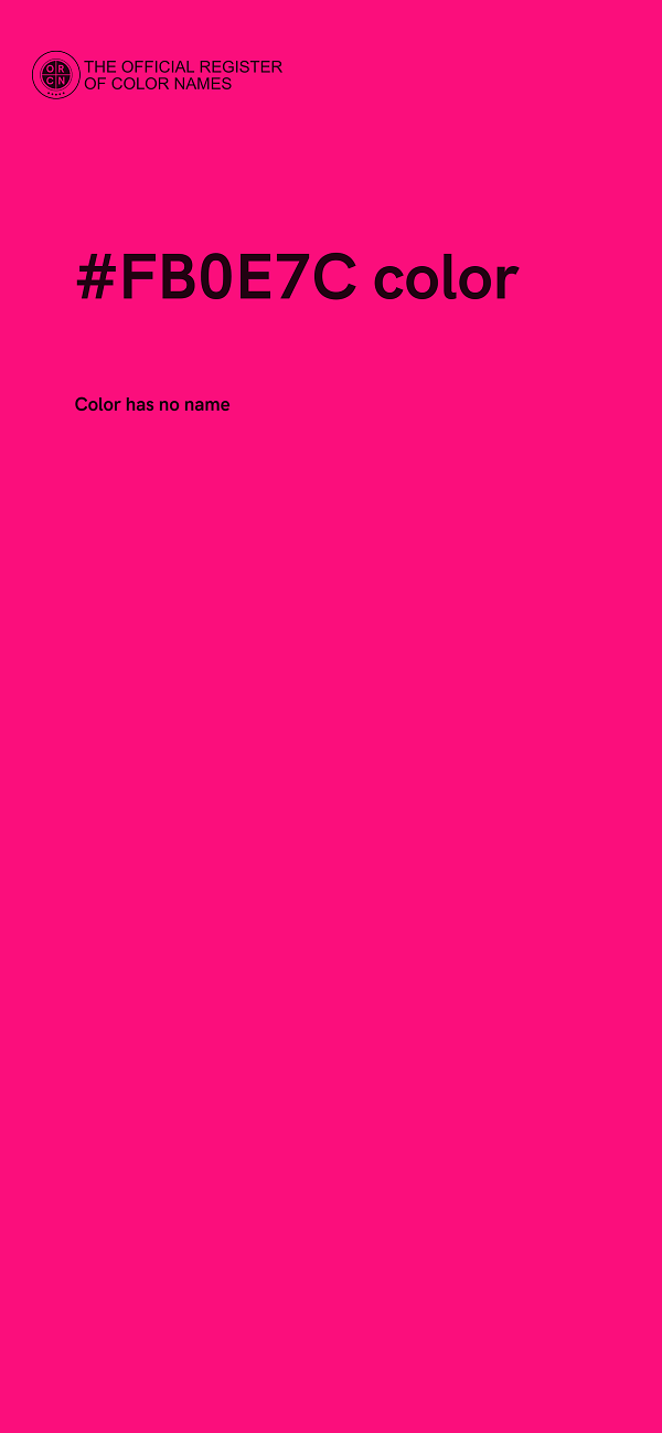 #FB0E7C color image
