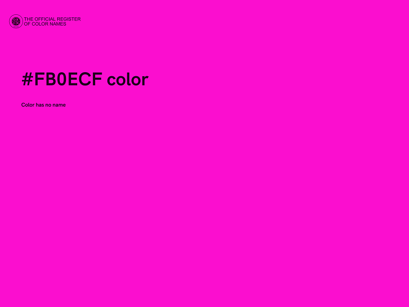 #FB0ECF color image