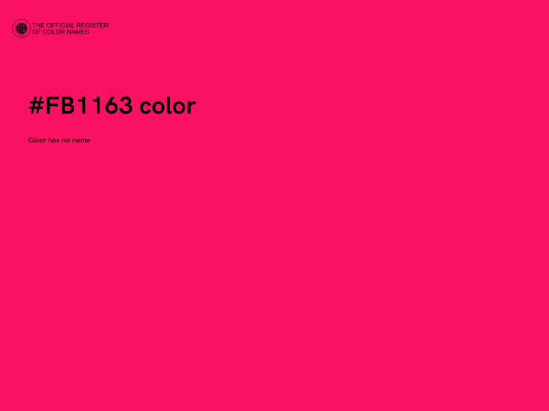 #FB1163 color image