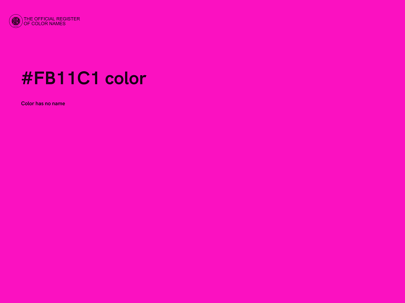 #FB11C1 color image