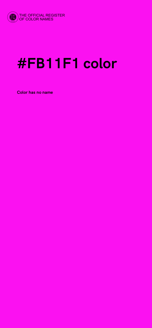 #FB11F1 color image