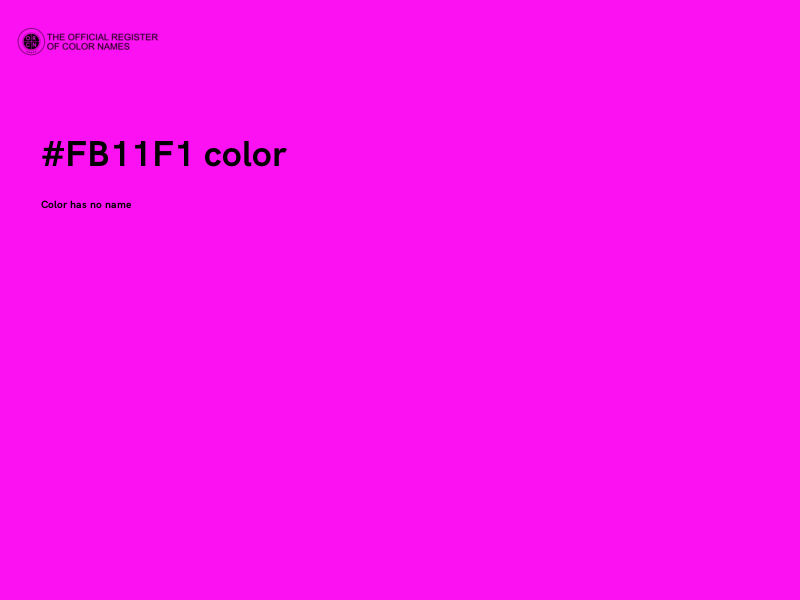 #FB11F1 color image