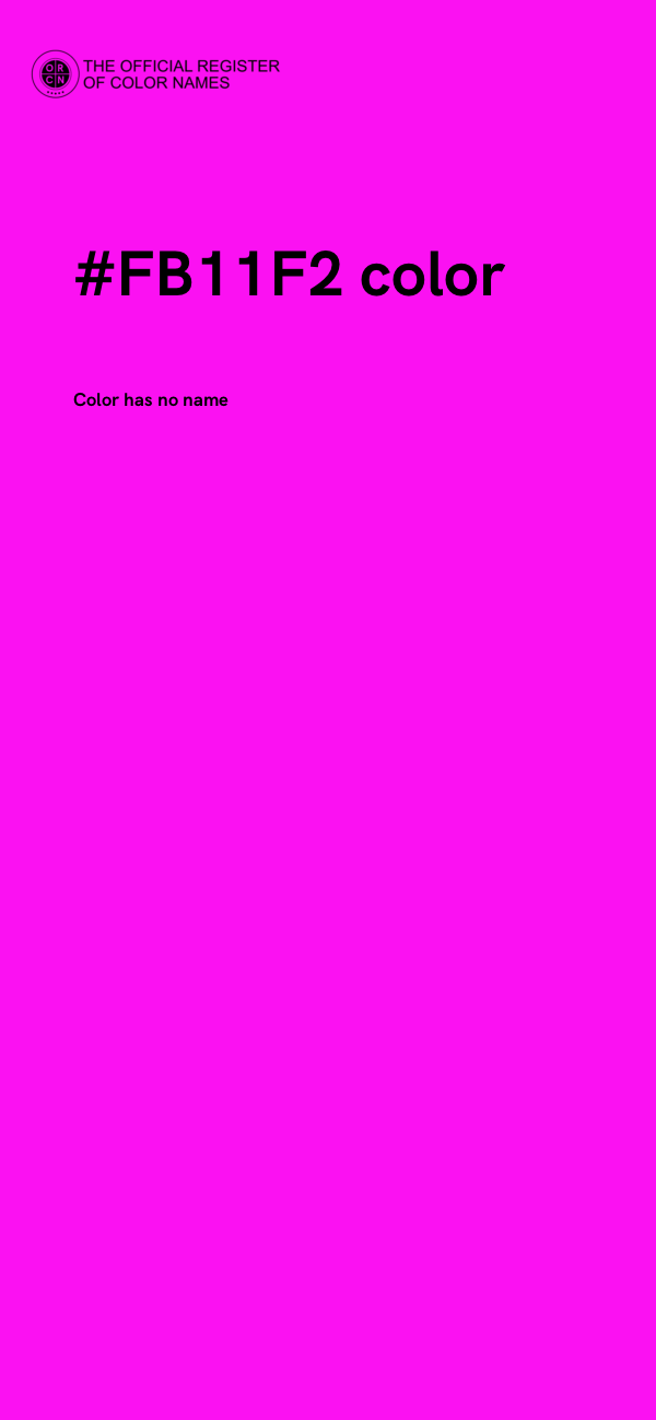 #FB11F2 color image