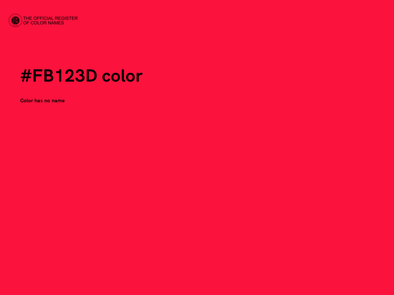 #FB123D color image