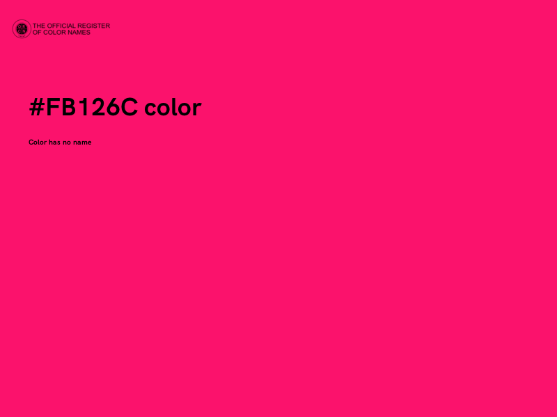 #FB126C color image