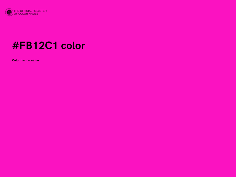 #FB12C1 color image