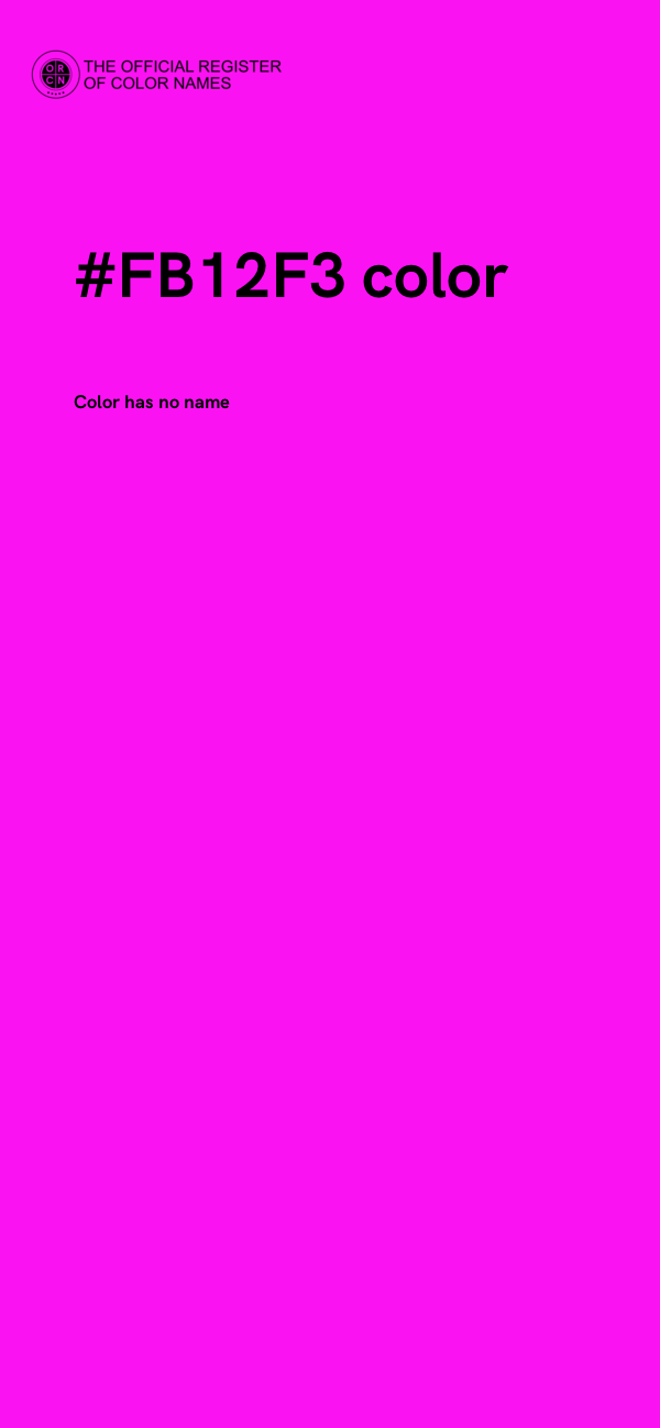 #FB12F3 color image
