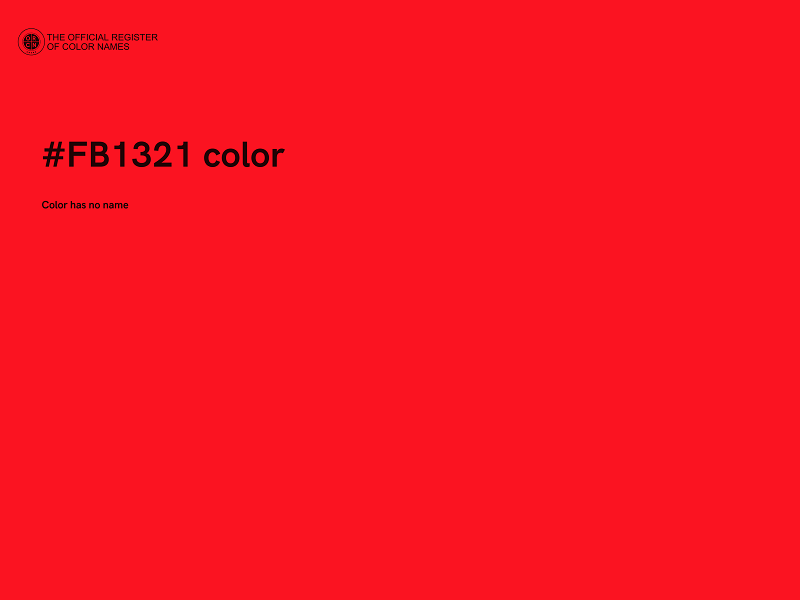 #FB1321 color image
