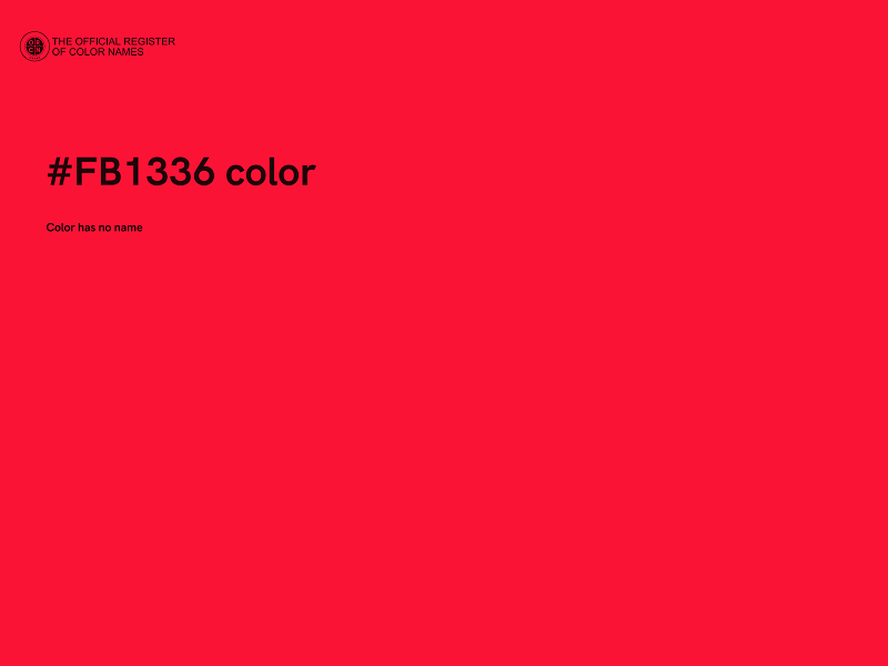 #FB1336 color image