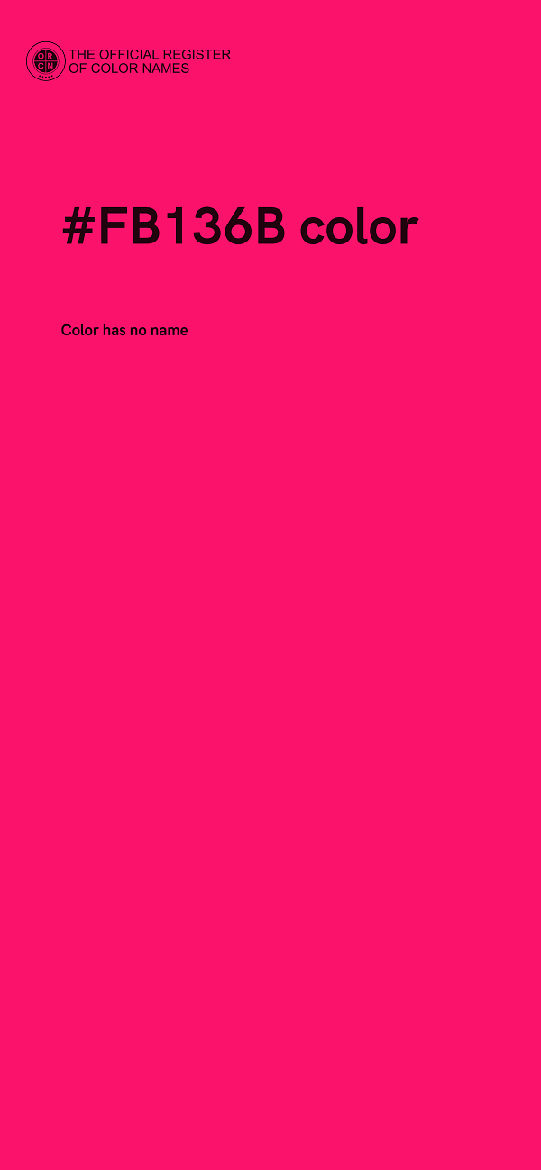 #FB136B color image