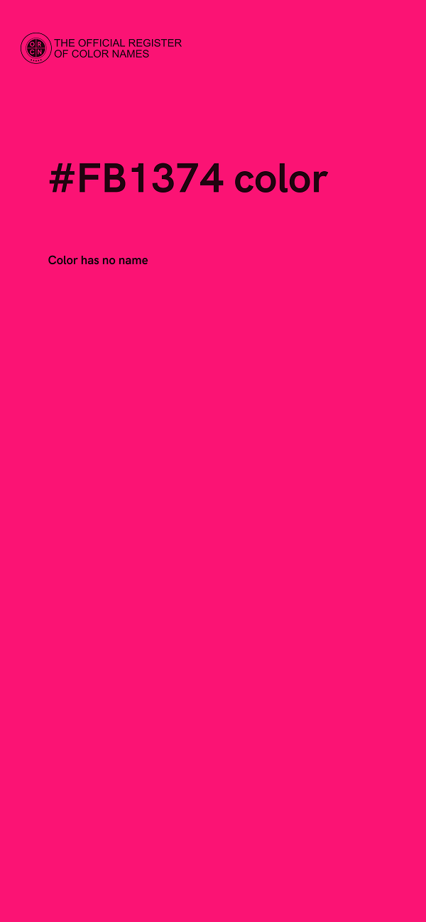 #FB1374 color image