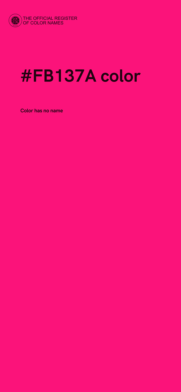 #FB137A color image