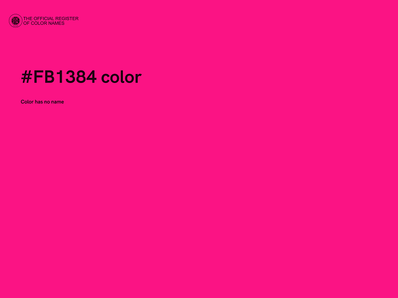 #FB1384 color image