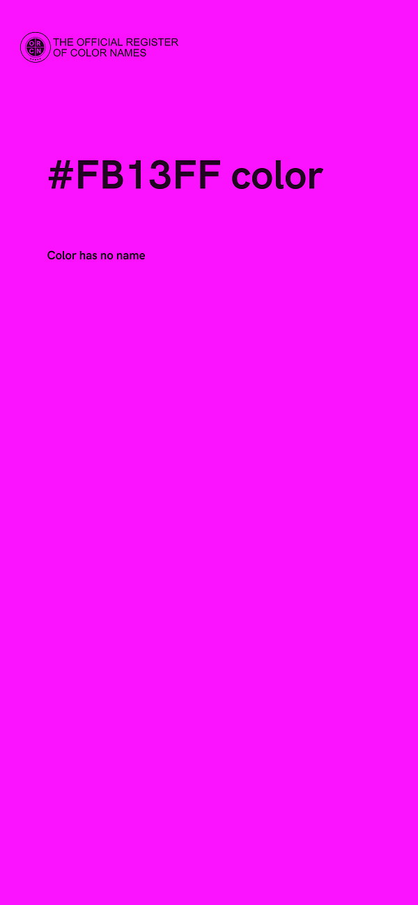 #FB13FF color image