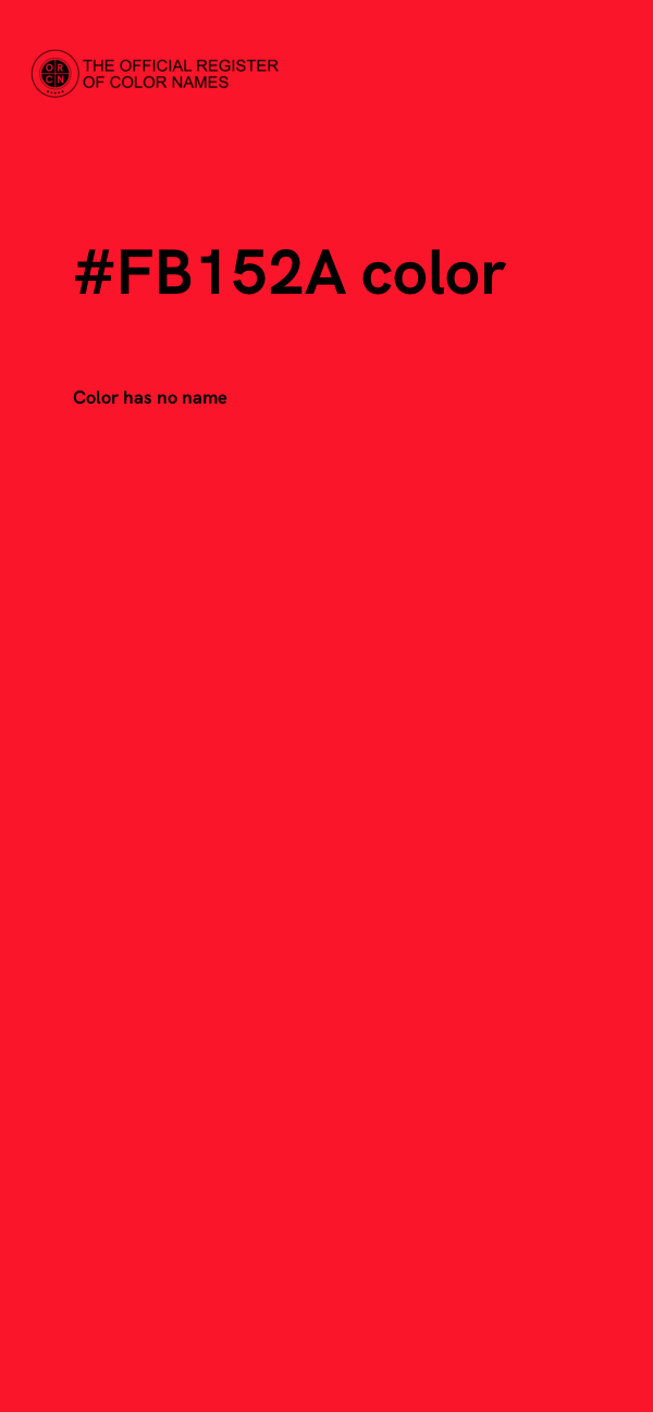 #FB152A color image