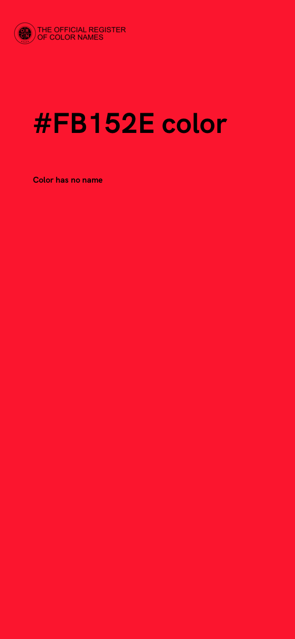 #FB152E color image