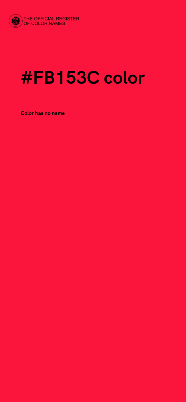 #FB153C color image
