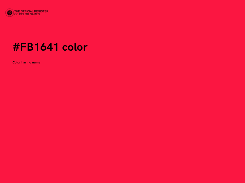 #FB1641 color image