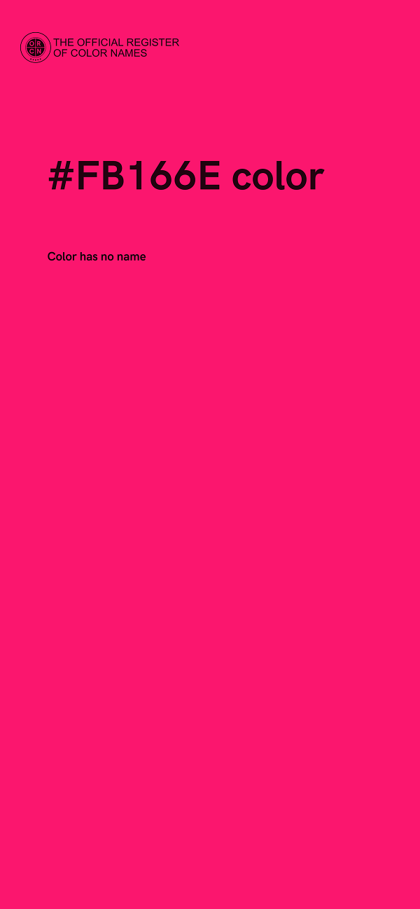 #FB166E color image