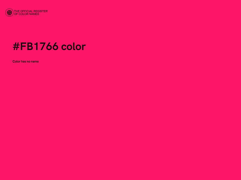 #FB1766 color image