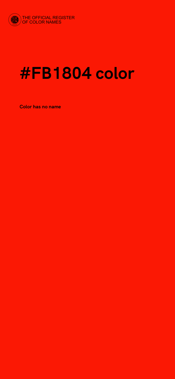 #FB1804 color image