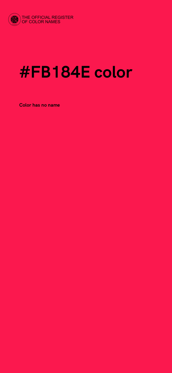 #FB184E color image