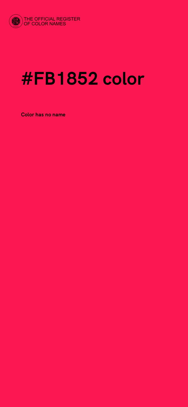#FB1852 color image