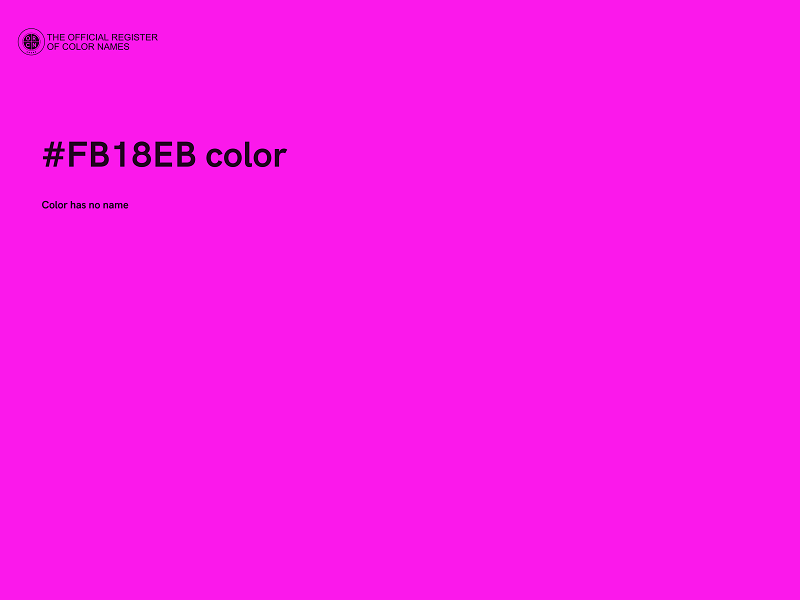 #FB18EB color image