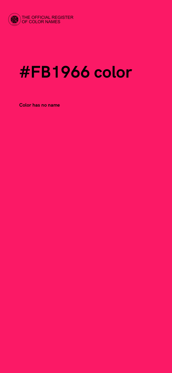 #FB1966 color image
