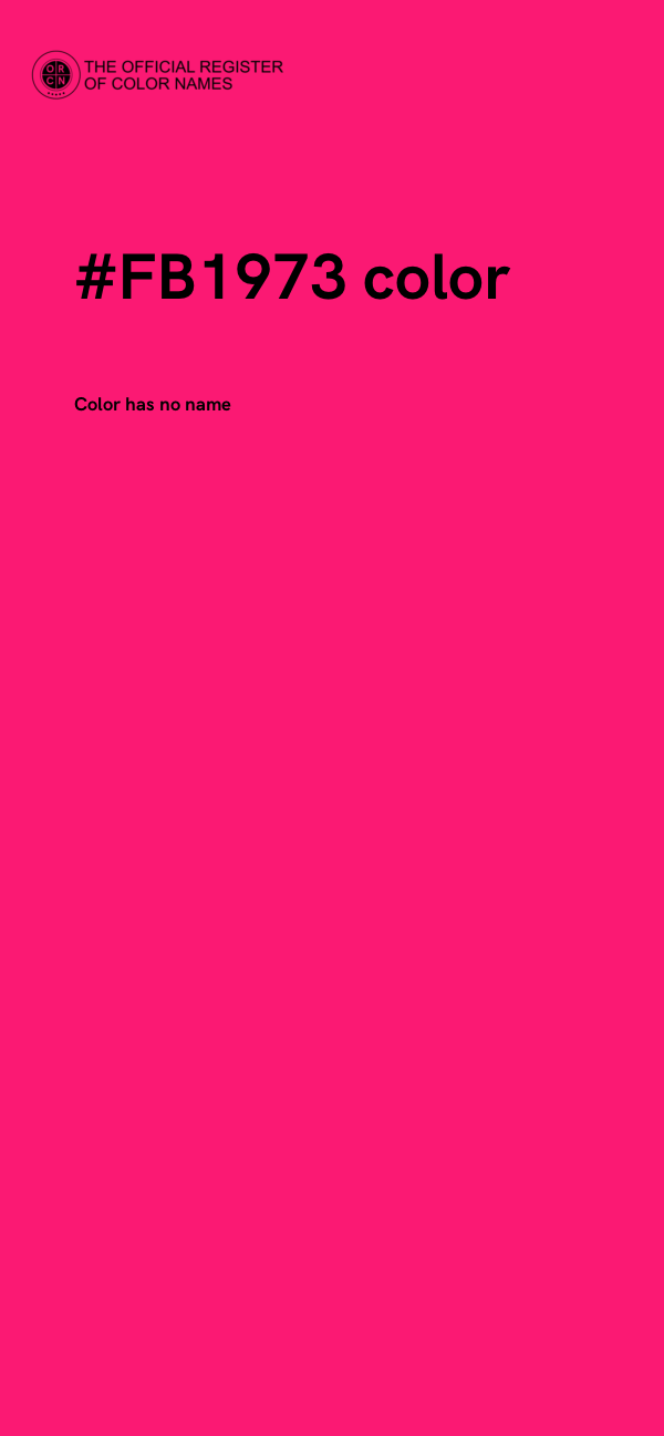 #FB1973 color image
