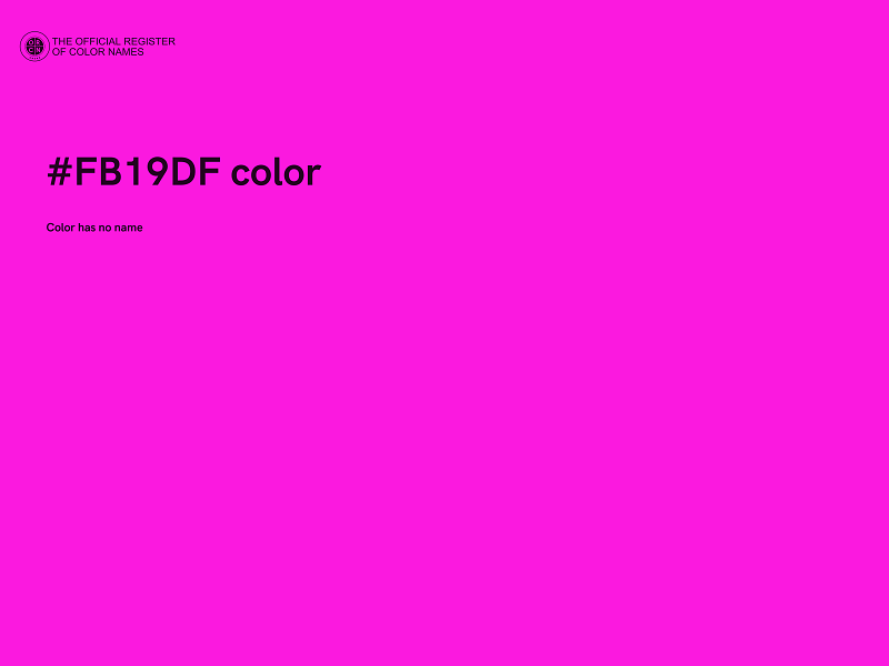 #FB19DF color image