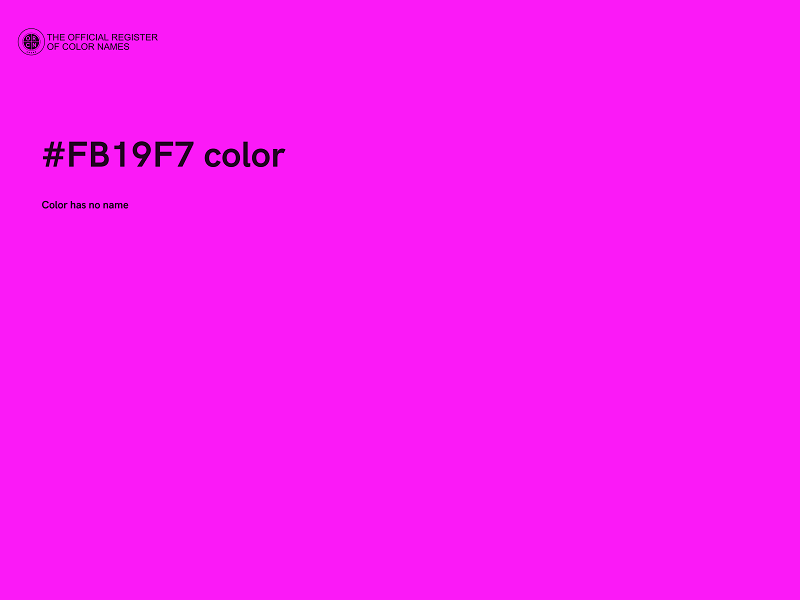 #FB19F7 color image