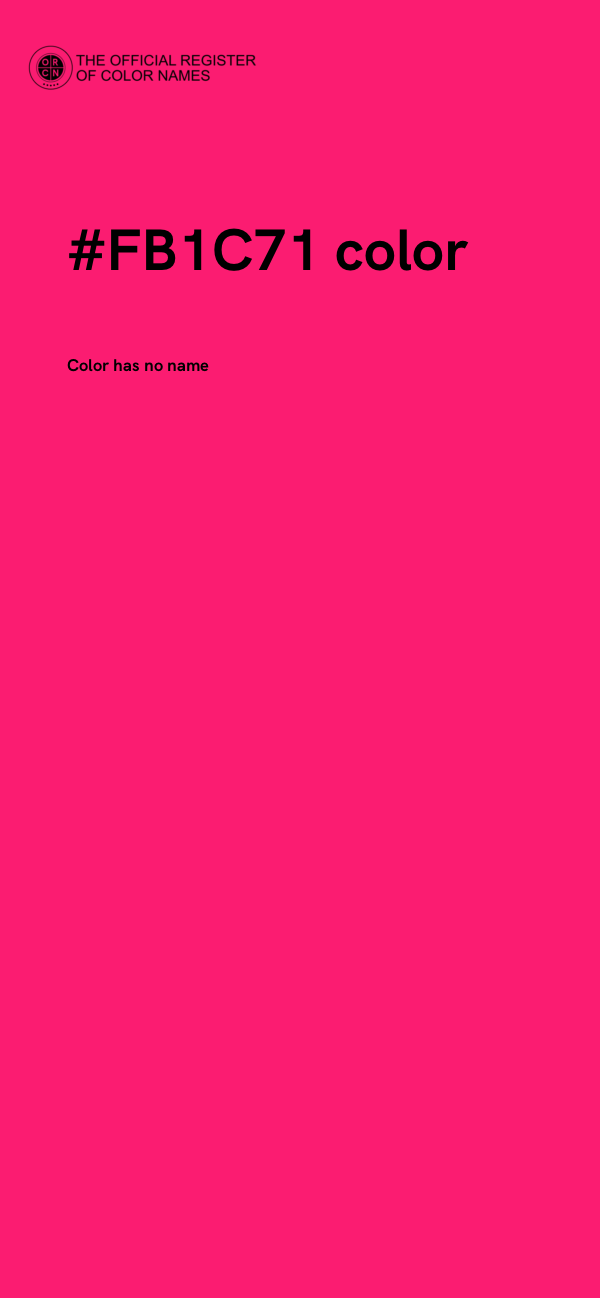 #FB1C71 color image