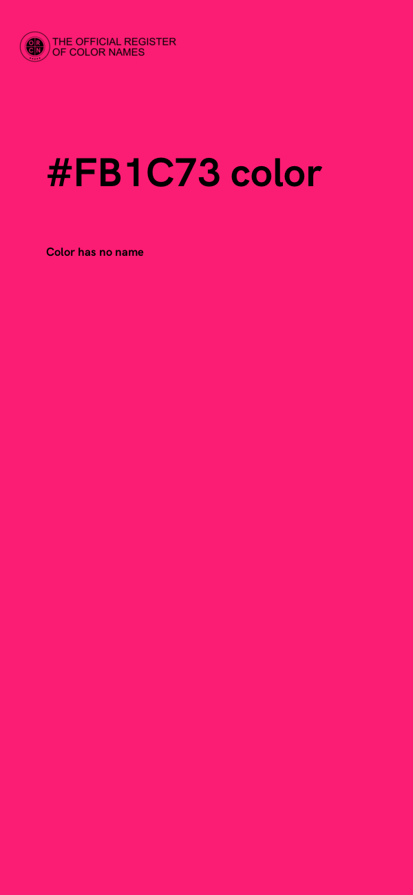 #FB1C73 color image