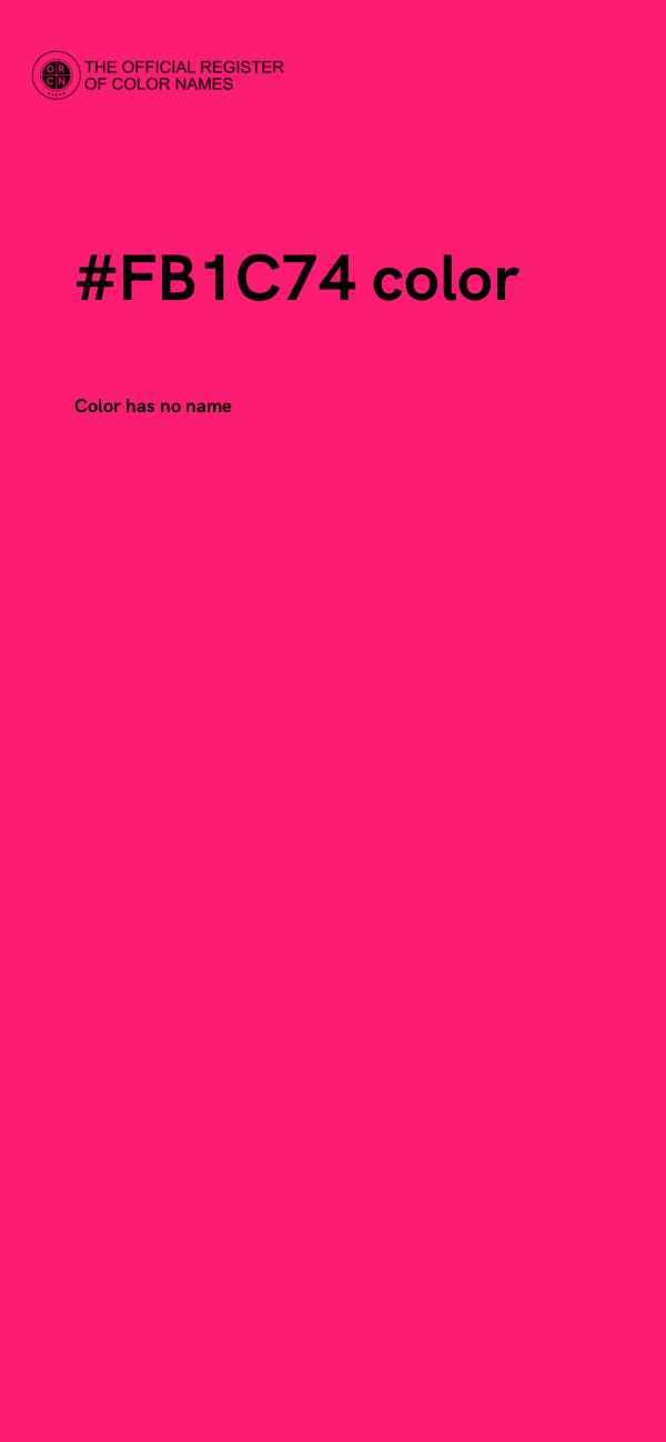 #FB1C74 color image